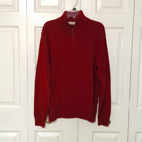 J. Crew Other - J. Crew Cotton Cashmere 1/4 Zip Sweater size Large.